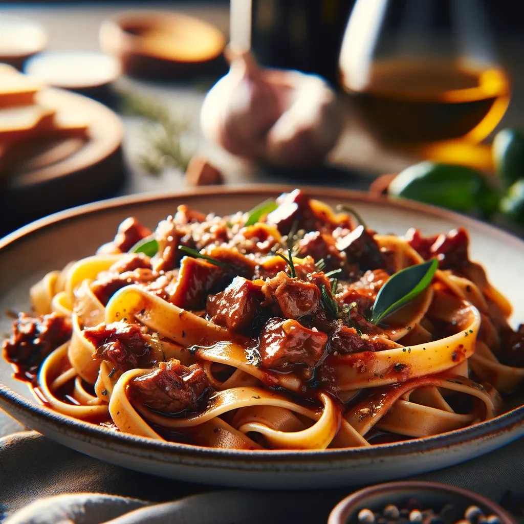 Ricetta Raffinata: Tagliatelle al Cinghiale del Ristorante Il Giardino